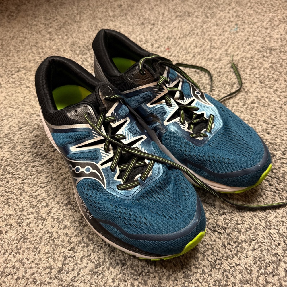 Saucony Guide ISO 2 Running Shoes Mens 11W Blue Everun Support Frame S20512-1